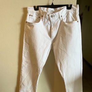 Ralph Lauren Polo White Hampton relaxed straight jeans 34W